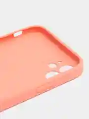 Оранжевый чехол для iPhone 11, силиконовый, со стеклянной панелью