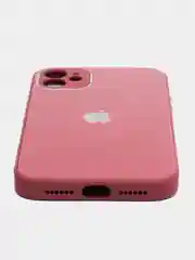 Аметистовый чехол для iPhone 11, силиконовый, со стеклянной панелью