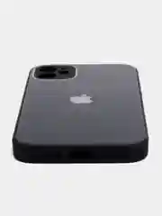 Черный чехол для iPhone 11, силиконовый, со стеклянной панелью