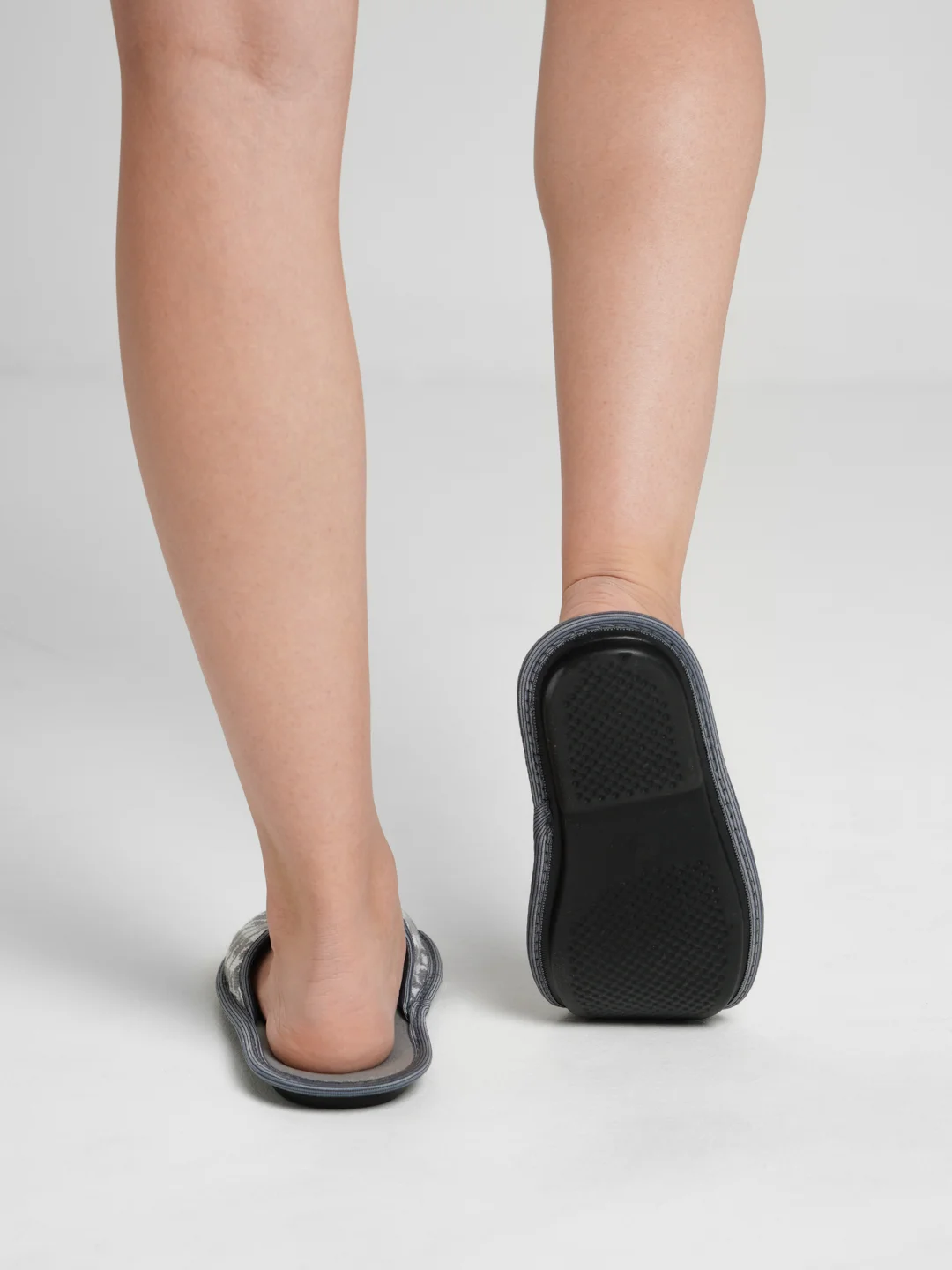 Белый тапочки женские домашние "Вязанка" с открытым носом Soft Slippers, 3 цвета