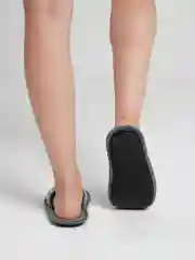 Белый тапочки женские домашние "Вязанка" с открытым носом Soft Slippers, 3 цвета