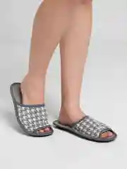 Белый тапочки женские домашние "Вязанка" с открытым носом Soft Slippers, 3 цвета