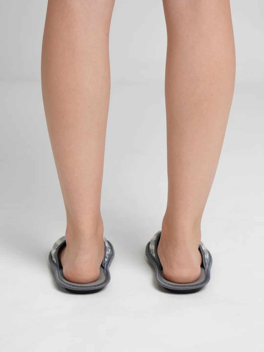 Белый тапочки женские домашние "Вязанка" с открытым носом Soft Slippers, 3 цвета