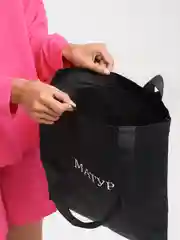 Черный шоппер с татарским принтом