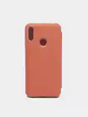 Коралловый чехол-книжка с прозрачным окном Huawei P40/P40 Lite/Y6 2019/P SMART 2021/P30Lite