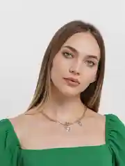 Серебряный цепочка на шею с подвеской
