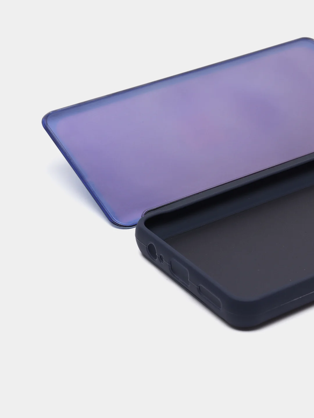 Темно-синий чехол-книжка с прозрачным окном Huawei P40/P40 Lite/Y6 2019/P SMART 2021/P30Lite