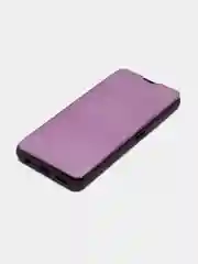 Фиолетовый чехол-книжка с прозрачным окном Huawei P40/P40 Lite/Y6 2019/P SMART 2021/P30Lite
