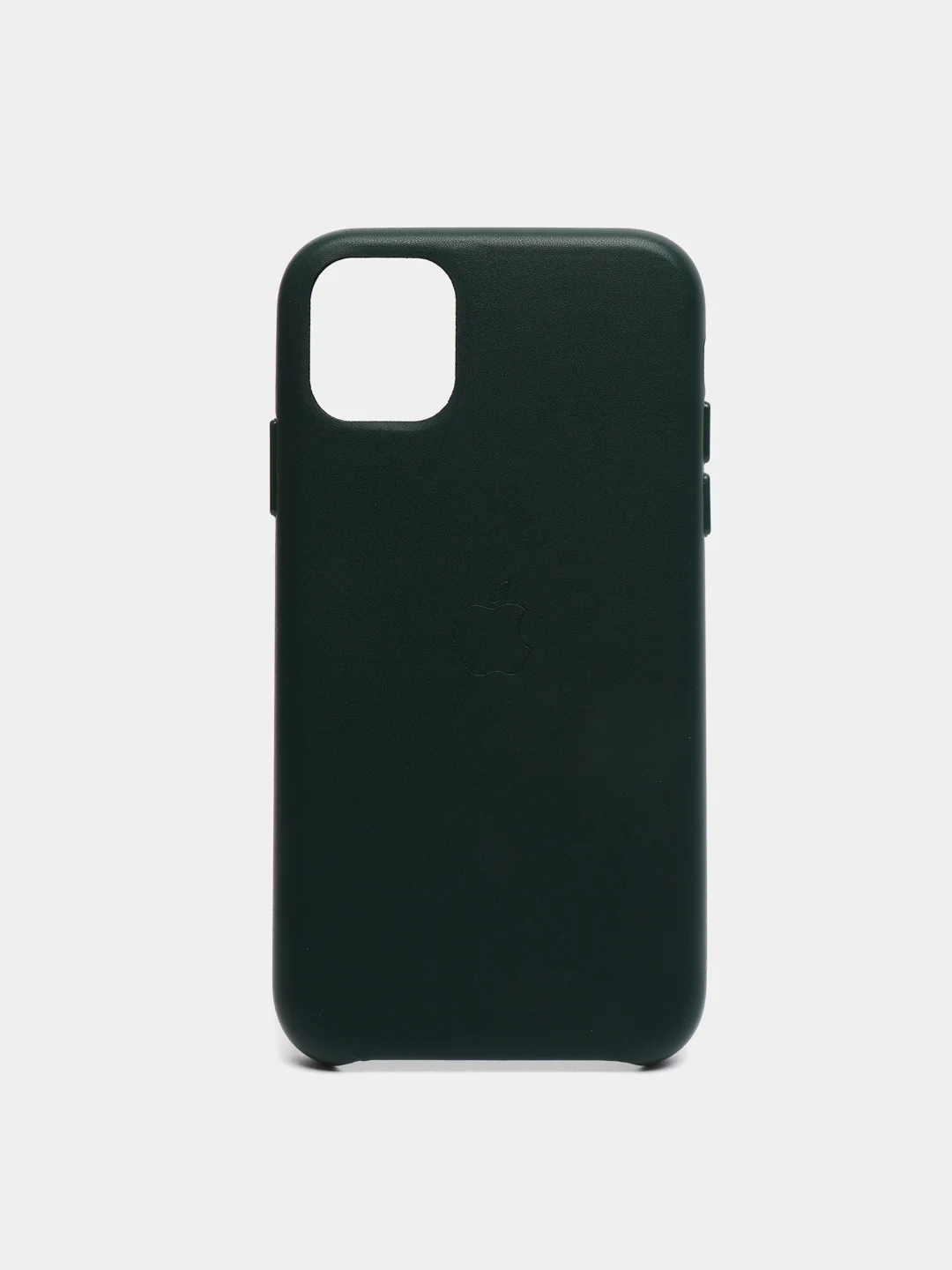 Тёмно-зелёный кожаный чехол накладка для iPhone 11