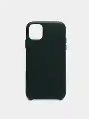 Тёмно-зелёный кожаный чехол накладка для iPhone 11