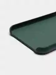 Тёмно-зелёный кожаный чехол накладка для iPhone 11