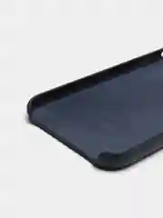 Темно-синий кожаный чехол накладка для iPhone 11