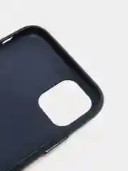Темно-синий кожаный чехол накладка для iPhone 11