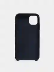 Темно-синий кожаный чехол накладка для iPhone 11