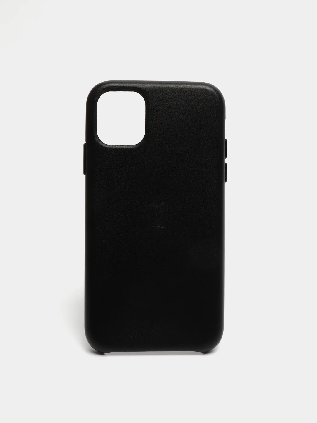 Черный кожаный чехол накладка для iPhone 11
