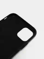 Черный кожаный чехол накладка для iPhone 11