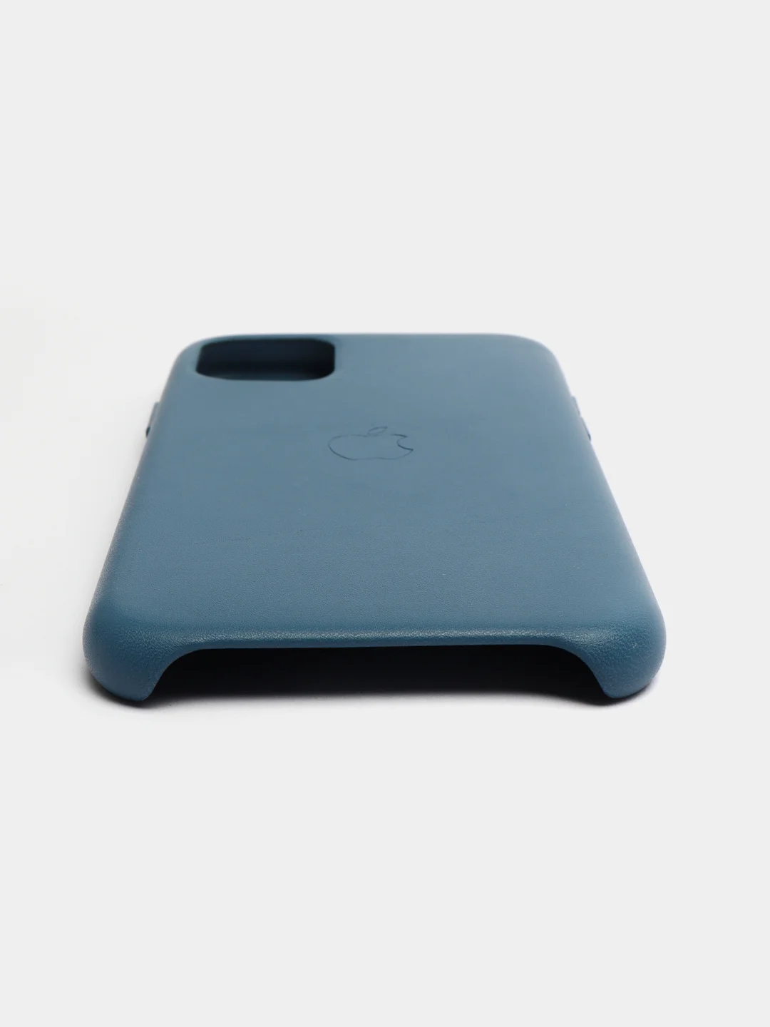 Синий меланж кожаный чехол накладка для iPhone 11
