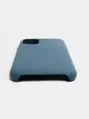 Синий меланж кожаный чехол накладка для iPhone 11