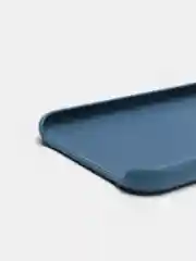 Синий меланж кожаный чехол накладка для iPhone 11