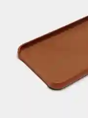 Коричневый кожаный чехол накладка для iPhone 11