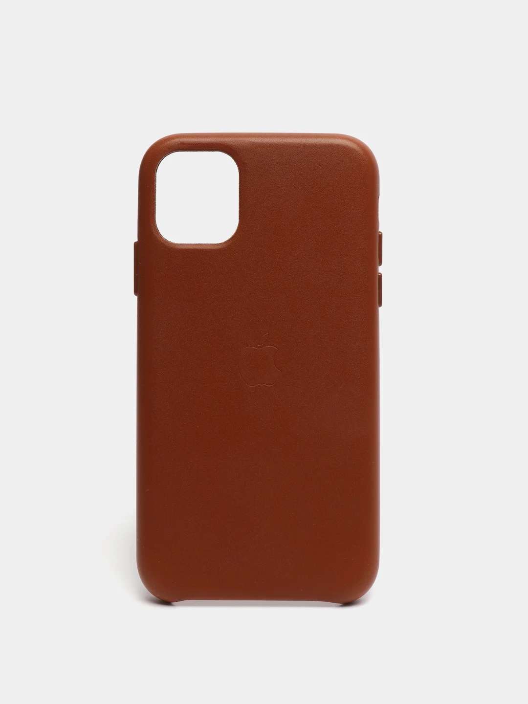 Коричневый кожаный чехол накладка для iPhone 11