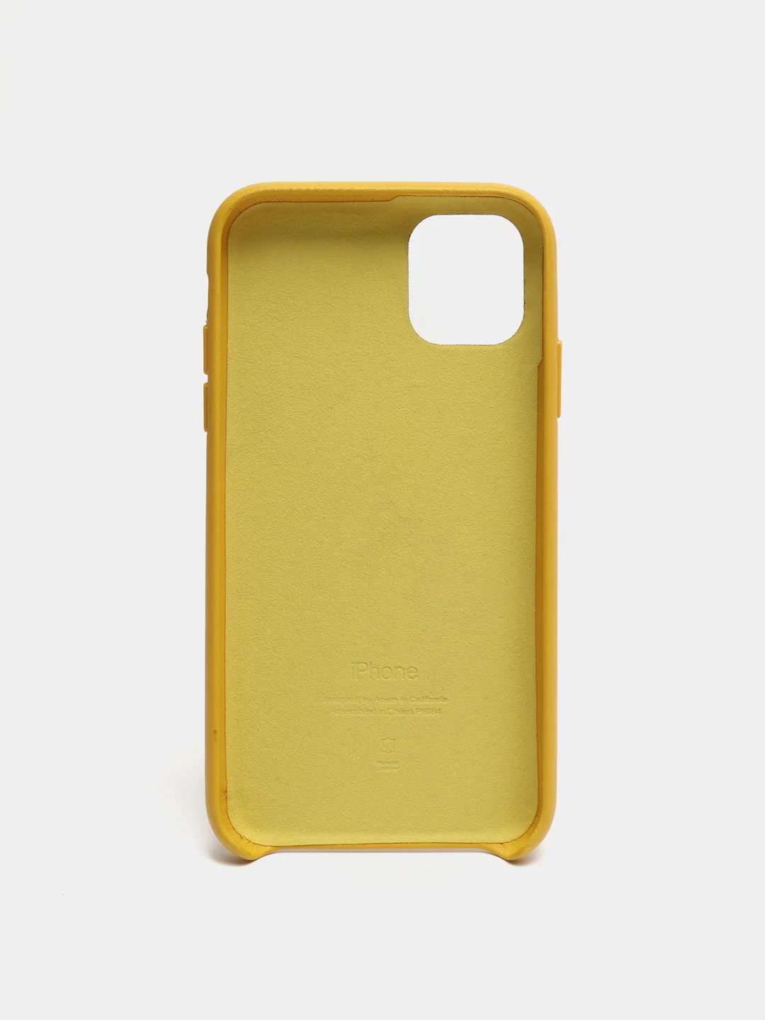 Белый кожаный чехол накладка для iPhone 11