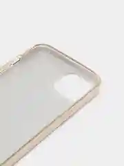 Золотой чехол блестящий iPhone 13 накладка с блёстками
