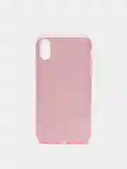 Розовый чехол блестящий для iPhone XR, накладка c блестками