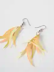 Желтый серьги-перья, 6 цветов