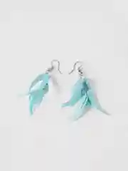 Бирюзовый серьги-перья, 6 цветов