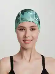 Оливковый шапочка для плавания, тканевая