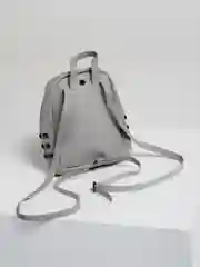 Серый металлик мини рюкзак женский