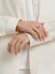Лавандовый кольцо-цепочка, акриловое, из эпоксидной смолы, 17 мм