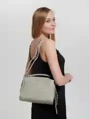 Зелёный хаки женская сумка