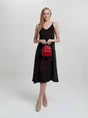 Бордовый женский мини-рюкзак