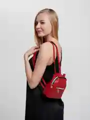 Бордовый женский мини-рюкзак
