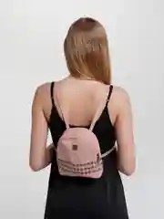 Розовый мини рюкзак женский