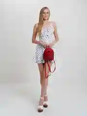 Красный мини рюкзак женский