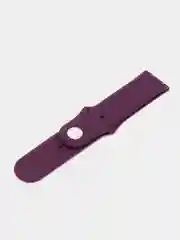 Фиолетовый ремешок силиконовый с кнопкой для Xiaomi, Amazfit Bip, Samsung, Huawei, 22 мм