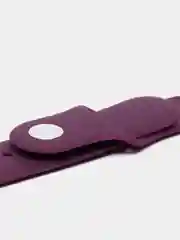 Фиолетовый ремешок силиконовый с кнопкой для Xiaomi, Amazfit Bip, Samsung, Huawei, 22 мм