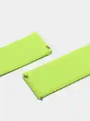 Салатовый ремешок силиконовый с кнопкой для Xiaomi, Amazfit Bip, Samsung, Huawei, 22 мм