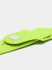 Салатовый ремешок силиконовый с кнопкой для Xiaomi, Amazfit Bip, Samsung, Huawei, 22 мм
