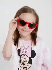 Багровый солнцезащитные очки "Кошачий глаз"