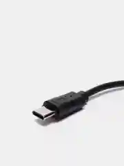 OTG переходник с кабелем USB (мама) - Type-C (папа), черный