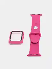 Фуксия силиконовый ремешок для Apple Watch, с корпусом, 38 / 40 / 42 / 44
