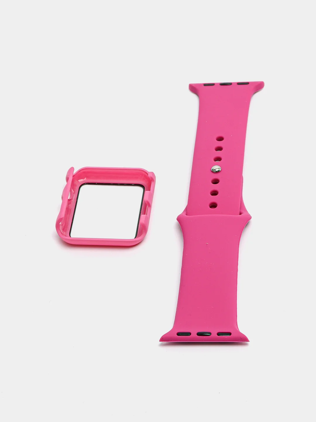 Фуксия силиконовый ремешок для Apple Watch, с корпусом, 38 / 40 / 42 / 44
