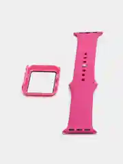Фуксия силиконовый ремешок для Apple Watch, с корпусом, 38 / 40 / 42 / 44