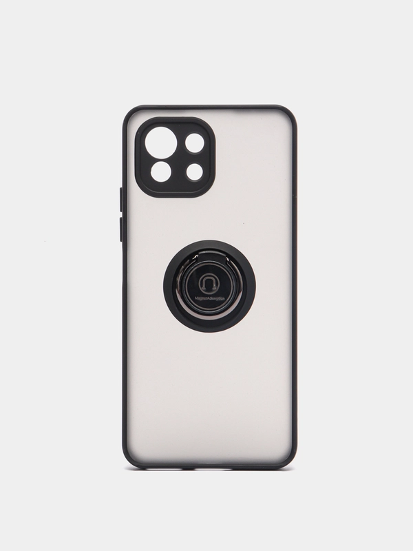 Чехол противоударный Xiaomi Mi 11 Lite c магнитом и кольцом