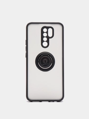 Чехол противоударный Xiaomi Redmi 9 c магнитом и кольцом