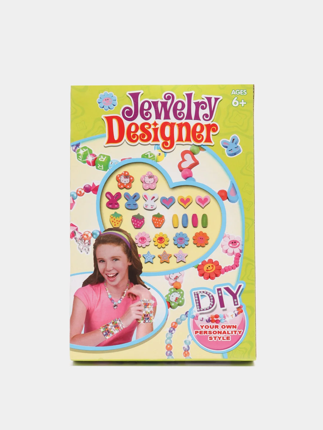 Зеленый набор бусин DIY Jewelry, для создания браслетов и бус